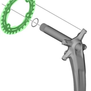 LANČANIK SHIMANO DEORE FC-M5100, 11-speed, BDC 96 mm, 30T - Slika 2