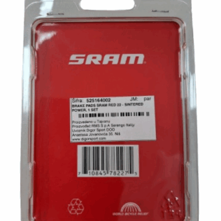 Disk pločice SRAM RED 22 - SINTERED POWER, 1 SET - Slika 3