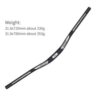 VOLAN ALUMINIJUMSKI LUN, 31,8, 720mm, crni - Slika 1