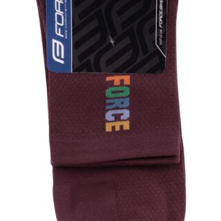 Čarape FORCE COLOUR kraće, bordo S-M/36-41 - Slika 2