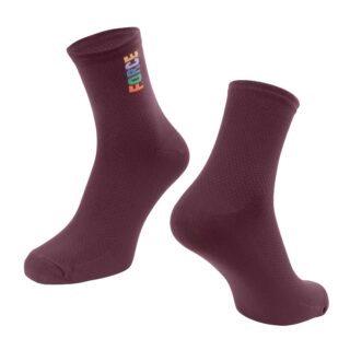 Čarape FORCE COLOUR kraće, bordo S-M/36-41 - Slika 1