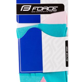 Čarape FORCE STREAK, plavo-roze L-XL/42-46 - Slika 3