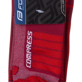 Čarape FORCE COMPRESS, bordo-crvene S-M / 36-41 - Slika 2