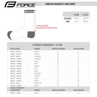 ČARAPE FORCE STREAK, plavo-crvene S-M/36-41 - Slika 4