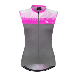 Dres FORCE ACCELER LADY bez rukava, sivo-pink XS - Slika 1