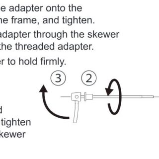 ADAPTER MINOURA ZA OSOVINU 12x1.0 , za tranažere - Slika 4